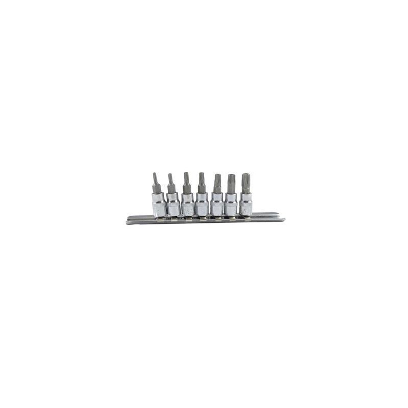 JUEGO DE 7 PUNTAS TORX INVIOLABLE 1/4" 53127