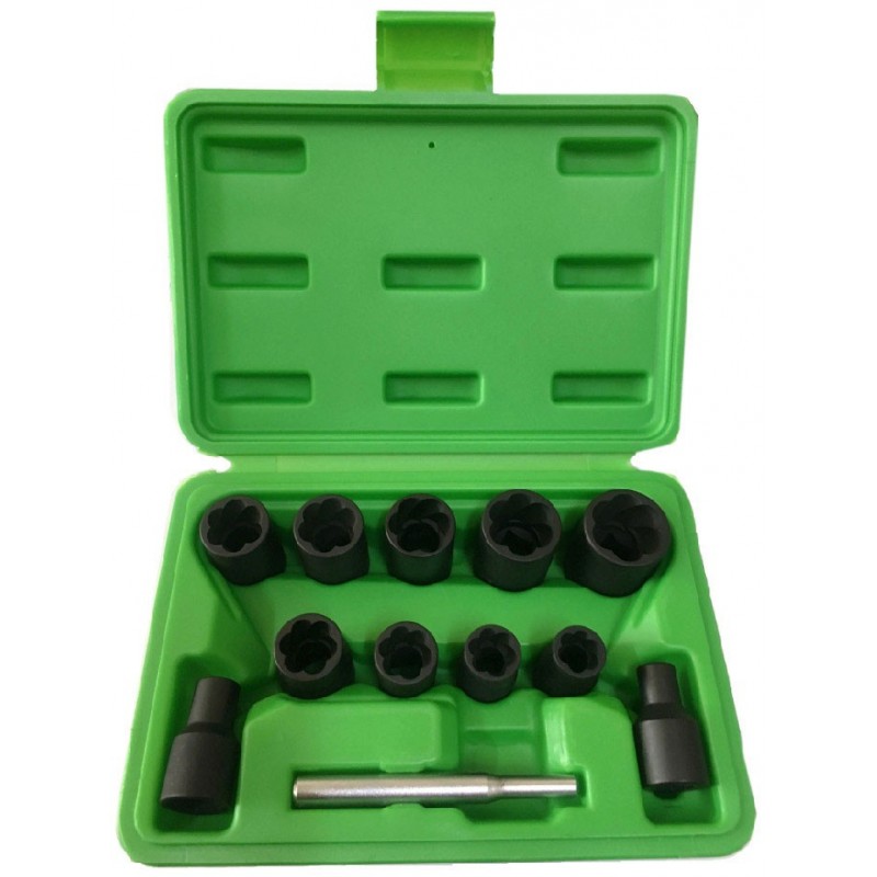 SET DE VASOS TWIST DE 3/8" PARA EXTRACCIÓN DE TUERCAS / TORNILLOS DE SEGURIDAD 6-19MM 52962