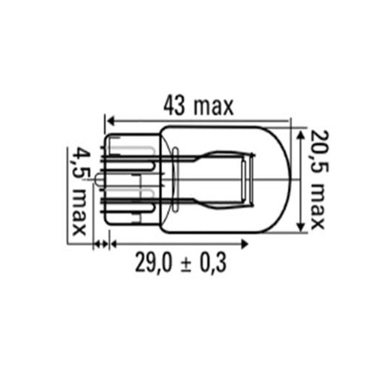 LÁMPARA OBN 12V 2 POLOS 52369