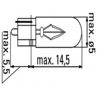 LÁMPARA OBN WEDGE 12V 1.2 W T5 52859