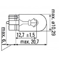 LÁMPARA OBN WEDGE 12V 5W T10 52861