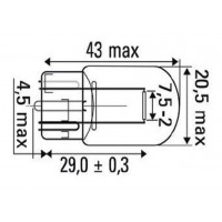 LÁMPARA OBN WEDGE 21W 12V T20 52862