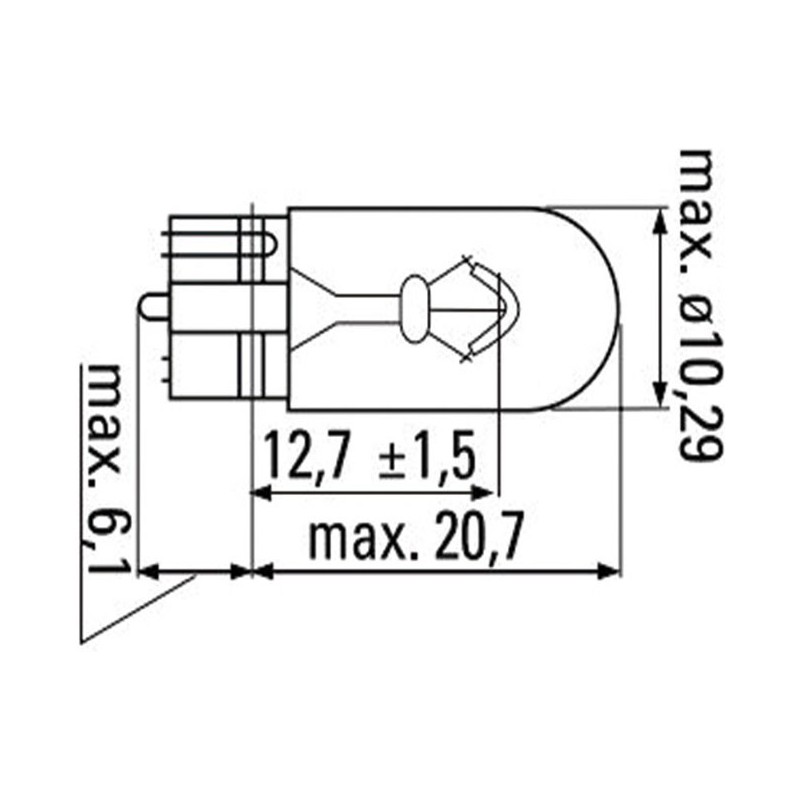 LÁMPARA OBN WEDGE 12V 3W T10 52860