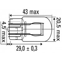 LÁMPARA OBN WEDGE 21/5W 12V T20 52864