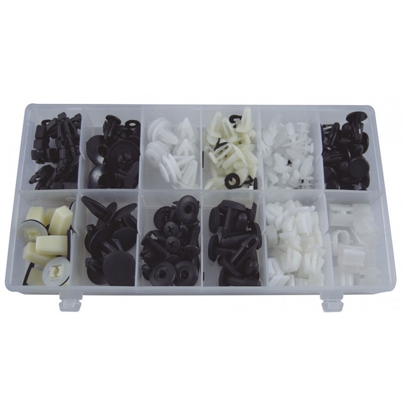 ESTUCHE DE CLIPS PLASTICOS HONDA 150 PCS 52887