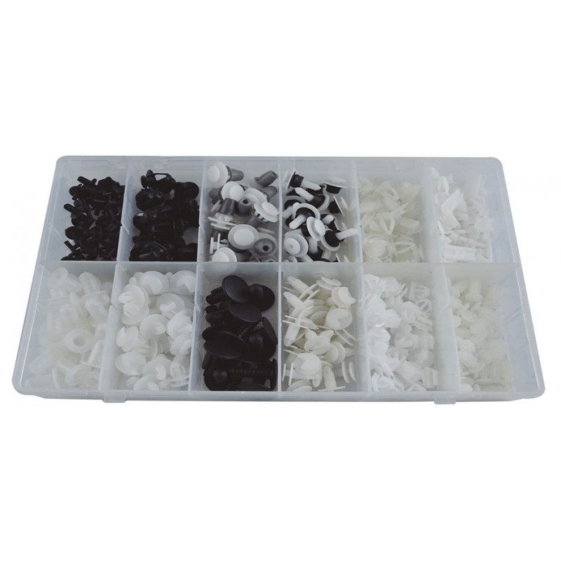 ESTUCHE DE CLIPS PLASTICOS PEUGEOT/CITROEN 345 PCS 52899