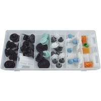 ESTUCHE DE CLIPS PLASTICOS AUDI 31 PCS 52890