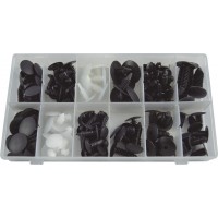 ESTUCHE DE CLIPS PLASTICOS UNIVERSAL 128 PCS 52888