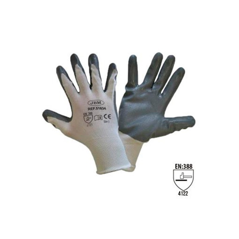 GUANTES CON PALMA REFORZADA DE NITRILO 51633 51634  51632N 51398N