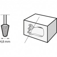 Punta de amolar de carburo...