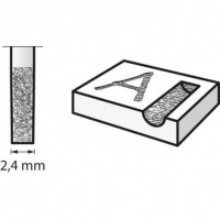Muela de diamante 2,4 mm