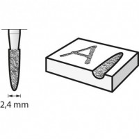 Muela de diamante 2,4 mm